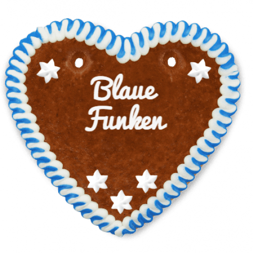 Lebkuchen Herz mit Ihrem Vereinsnamen
