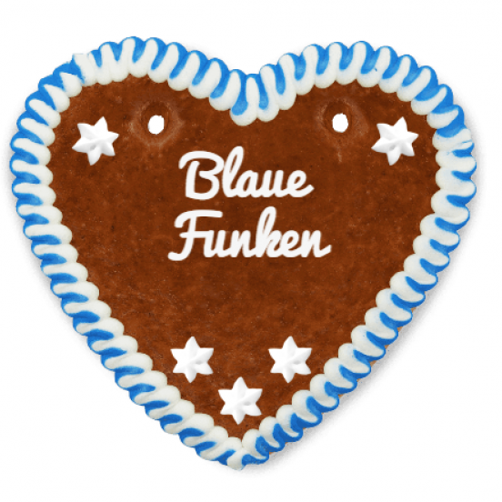 Lebkuchen Herz mit Ihrem Vereinsnamen